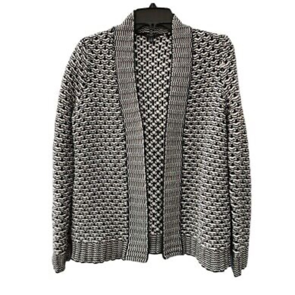 Talbot’s Chunky Cotton/Wool Open Front Cardigan